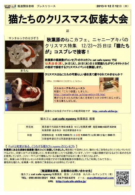 猫たちのクリスマス仮装大会