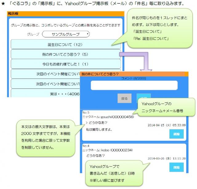 無料グループツール「ぐるコラ」がYahooグループからのメールデータ移行に対応。同類サービスにて初！