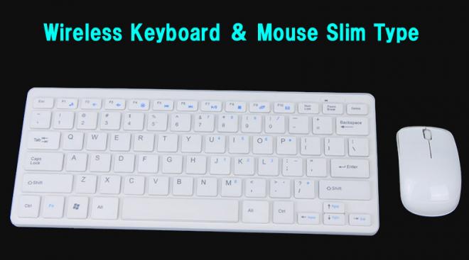 【Wireless キーボード＆マウス】スリムタイプ、スタイリッシュに！