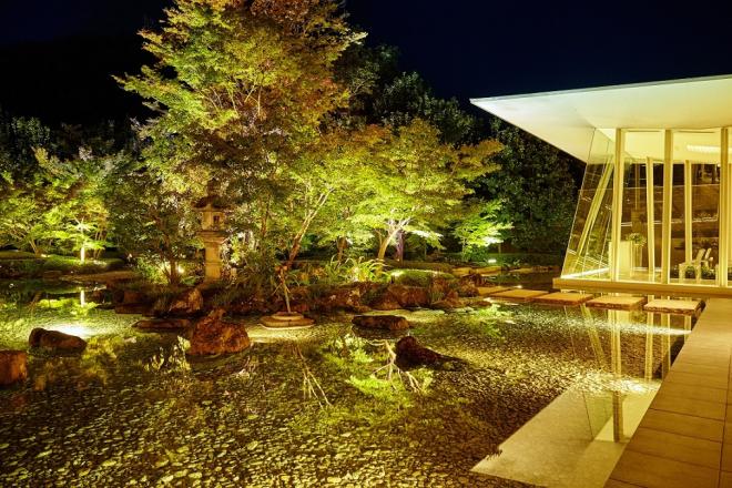 日本庭園に2000本のキャンドル！「紅葉」表現したプロジェクションマッピングも