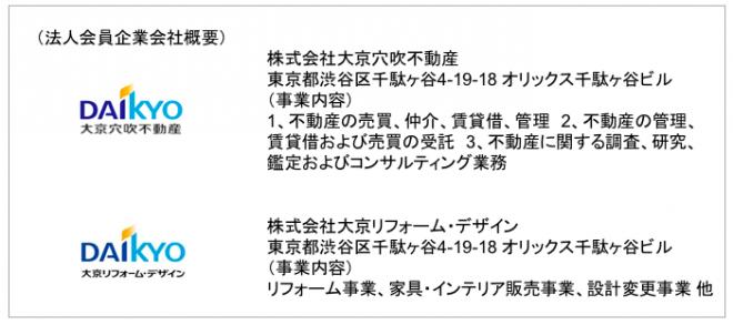 日本ホームステージング協会法人会員に大京グループ2社が新たに参加、法人会員企業が10社に