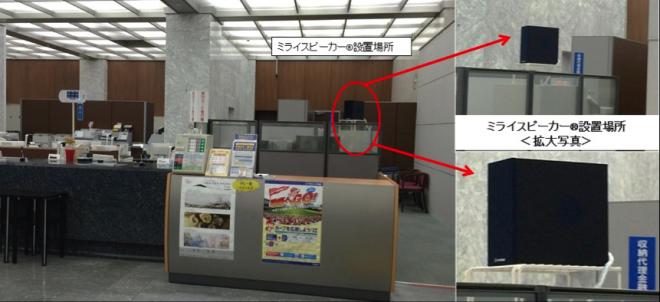 広島銀行10店舗で【ミライスピーカー®】が採用されました