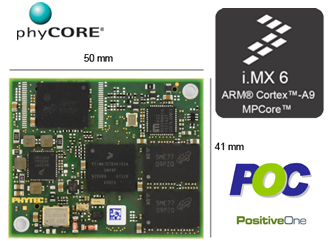 NXP i.MX6搭載システムオンモジュールphyCORE-i.MX6の販売開始