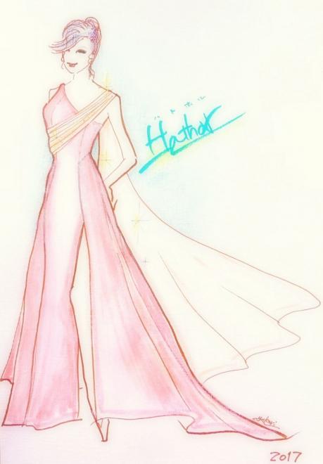 （株）ビーランド代表　池本紫が、 前田敦子さん着用ドレスをデザイン制作いたしました。