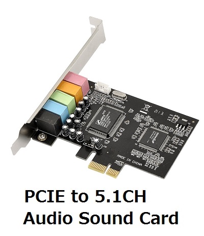 PCIE 5.1 ch Audio Sound Card