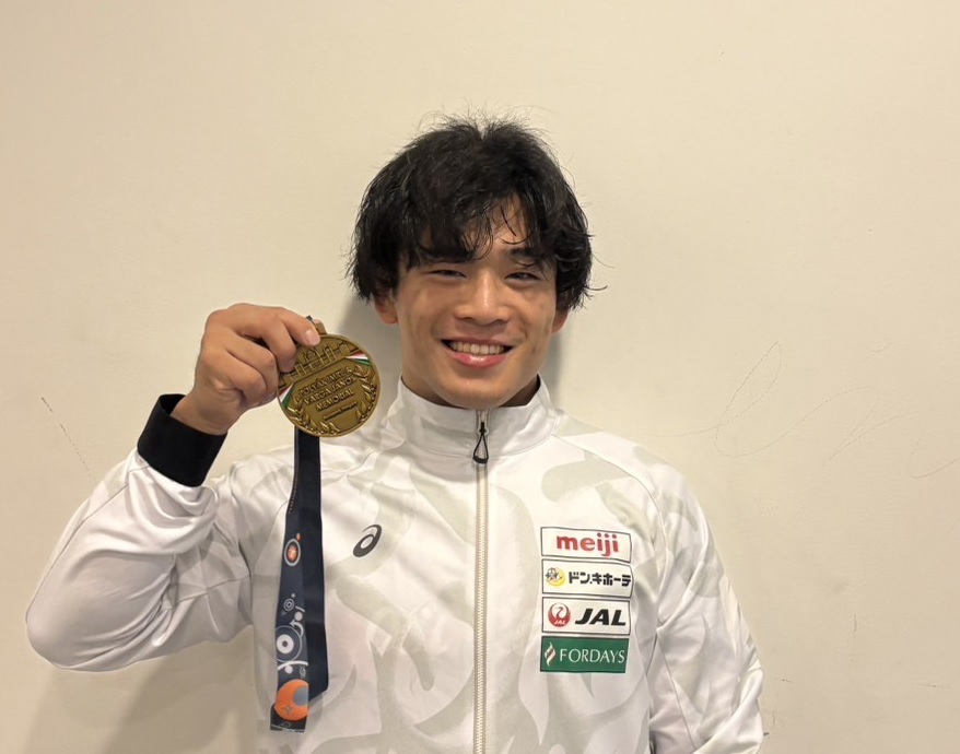 レスリング ランキングシリーズ大会で 青柳善の輔選手が優勝