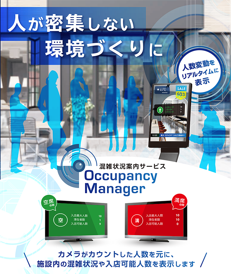 混雑状況案内サービス　Occupancy Manager（オキュパンシー マネージャー）