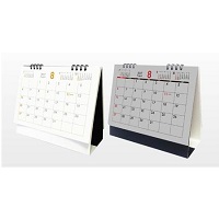 新発想の卓上カレンダー　両面日付、対面接客に便利