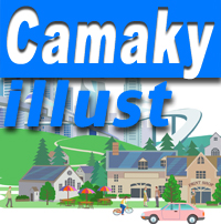 camaky　(蒲生イラスト）の企業ロゴ