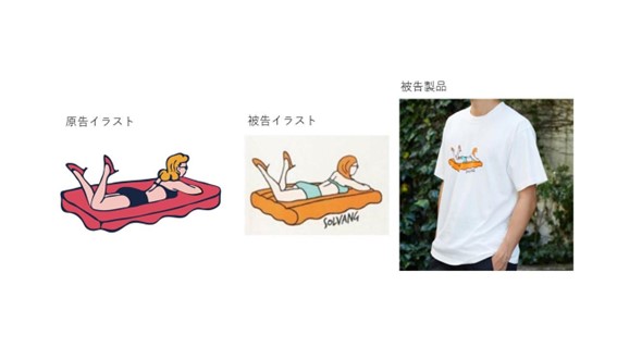 Ｔシャツに印刷されたイラストの著作物性