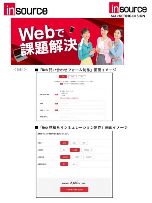 「Web問い合わせフォーム制作」、「Web見積もりシミュレーション制作」を販売開始