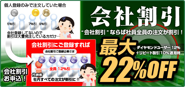 同じ会社なら社員すべての注文が同じ割引率に！ P板.comが新サービス「会社割引」を開始