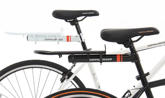 泥よけにもなる自転車用荷台を発売。