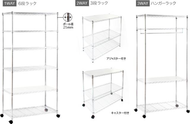 住環境、ライフスタイルの変化に対応可能。3通りの使い方ができるスチールラックを発売。