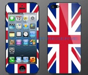 iPhone5専用 スキンシール  UK イギリス 国旗柄で注目度アップ！