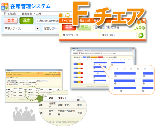 クラウド型勤怠管理システム「Fチェア」バージョンアップ版リリース