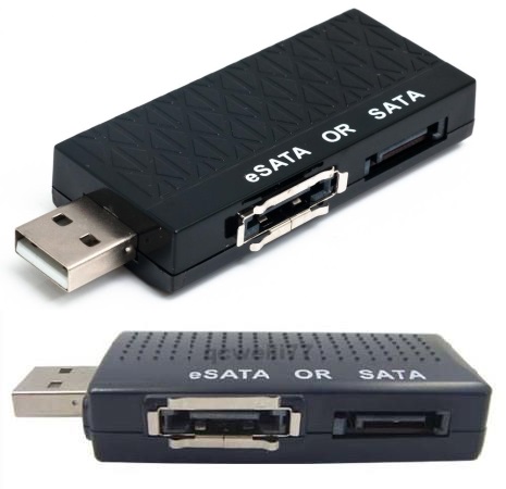 余ったハードディスクをパソコンにつなげたい方！【e-SATA SATA USB2.0変換アダプタ】