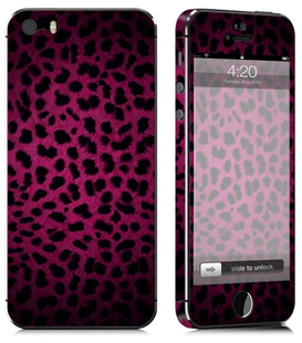 iPhone5専用 ブラックピンクパンサー柄 スキンシールで差をつける！