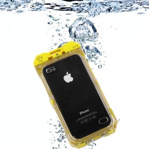 iPhone4/4S対応 防水ハードケースでお風呂で音楽視聴！海・プール・お風呂でも大活躍！