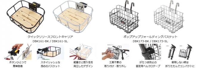 「使う時だけつける」を新たなスタンダードにする自転車の前カゴ発売。　