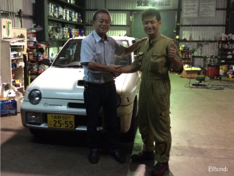 長野県中野市ヤマトク自動車では設立30周年記念してコンバートＥＶを製作