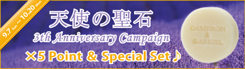 キャメロン＆ガブリエル「天使の聖石 発売３周年記念キャンペーン♪」実施のご案内