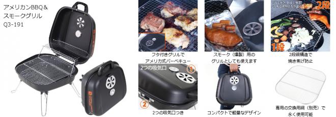 蒸し焼きの美味しさも、スモークの楽しさも味わえるアウトドアグリル発売。