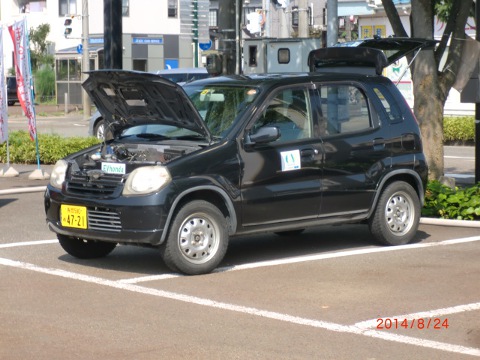 「糸魚川市環境フェア＆ジオまる ぬーなとおもしろサイエンス」に改造電気自動車の展示