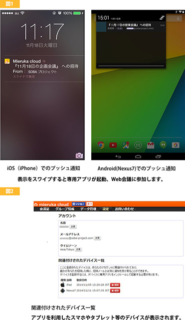 Web会議を電話代わりに スマホに着信機能「プッシュ通知」をリリース