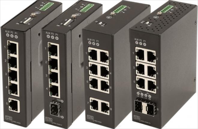 広い動作温度の産業用イーサネットスイッチ、6種の販売を開始