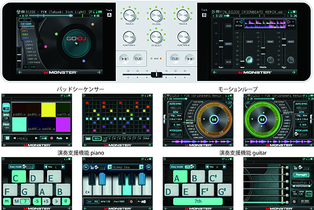 進化するMONSTER GO-DJ 新開発”モーションループ　エフェクト”搭載