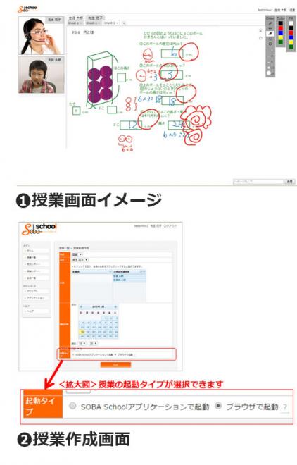 インストール不要、ワンクリックで授業　個別指導システム「SOBAスクール」がブラウザ版リリース