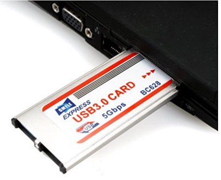 【Express Card USB3.0 2ポート】USB3.0端子を２ポート増設可能な拡張カード