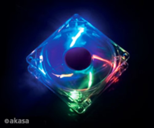 レインボーＬＥＤのケースファンで、パソコンをカラフルドレスアップ！