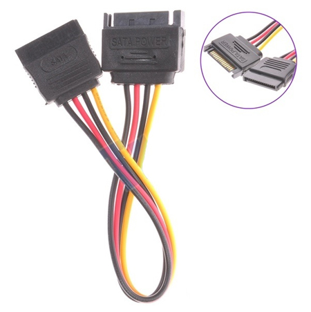 シリアルATA電源コネクタを延長したい！【SATA→SATA】