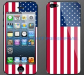 USA国旗柄のiPhone5専用スキンシール