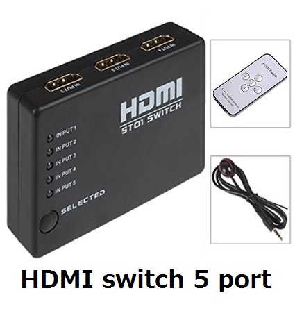 HDMI スイッチャー | HDMI Switch 5port モニタへの出力を切替