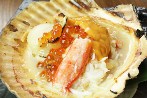 日本一ホタテ他全4品が1度に楽しめる限定メニュー500 円!北海道産直居酒屋3店連続オープン!