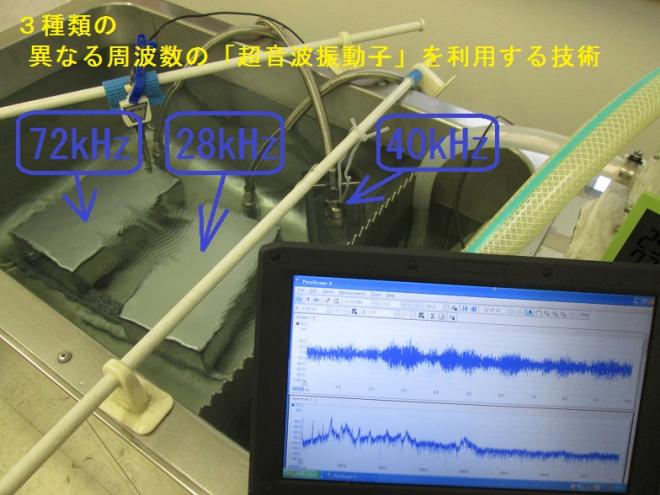 ３種類の異なる周波数の「超音波振動子」を利用する技術を開発　No.2