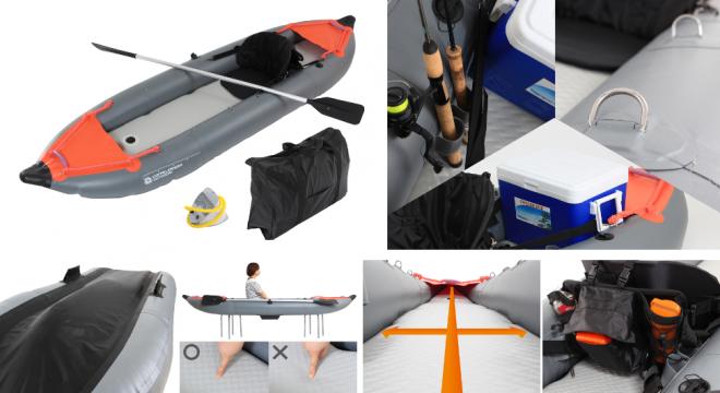 空気を入れて、いざ釣らん！ 高性能とコンパクト収納を両立するフィッシングカヤック発売。