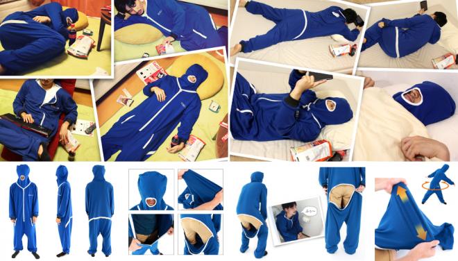 寝落ちマスク搭載。人をダメにする男のルームウェア「ダメ着」発売。