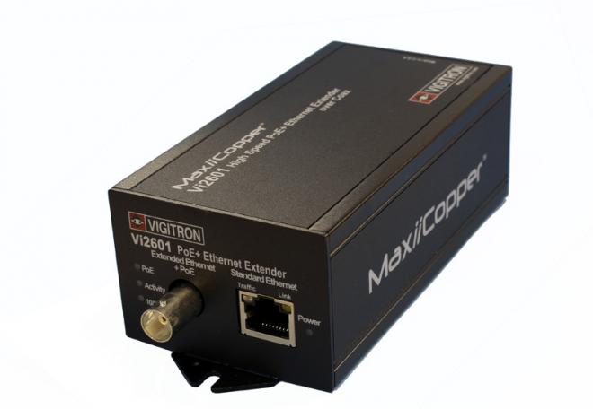 PoEインジェクタを内蔵した、PoE(+)延長装置  Vi2601の販売開始