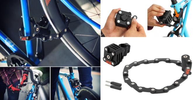 手のひらサイズのキューブが、愛車をしっかり守る。ブレード連結構造で自在施錠可能な自転車用ロック発売。