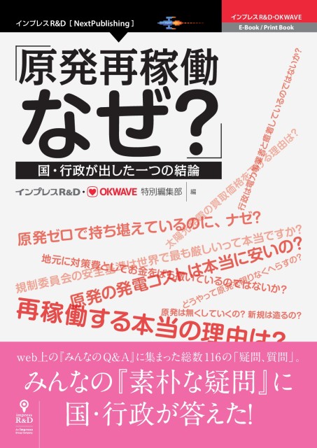 『原発再稼働、なぜ？―国・行政が出した一つの結論』 ついに書籍化！