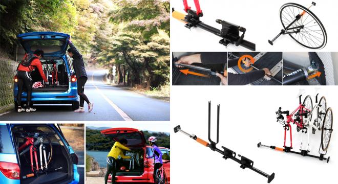 自転車＋クルマで、世界がもっと身近になる。車載運搬用装置「インカーサイクルキャリア」発売。
