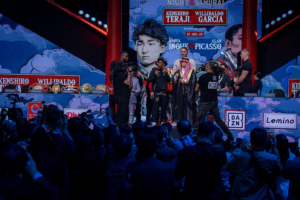 「リングV：ナイト・オブ・ザ・サムライ」記者会見がリヤドで開催　日墨ボクシングスター集結、土曜決戦へ