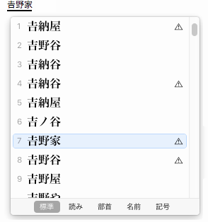 名苗名：名字＋地名辞書 for Mac ことえり(OS X EI Capitan)