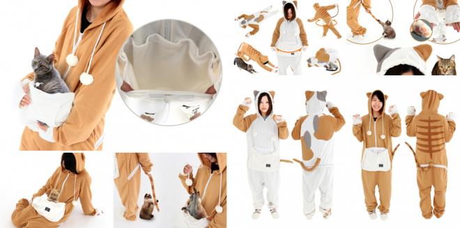 人も猫もダメにするルームウェア「ダメねこ」、三毛柄と茶トラ柄を発売。
