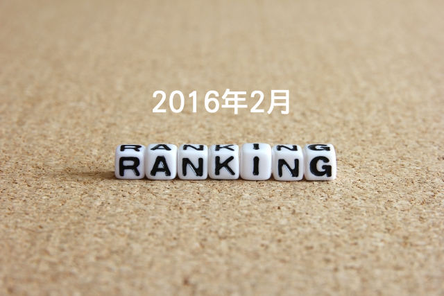2016年2月のノベルティグッズ人気ランキング　集計結果