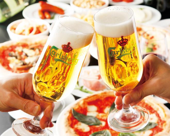 「PIZZERIA BAR NAPOLI BiVi藤枝」1周年記念!ビールやカクテル 1杯300円!